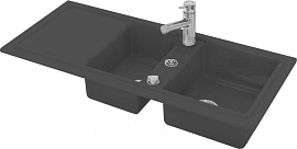 Кухонная мойка Duravit Cassia 116 7513110800, черный