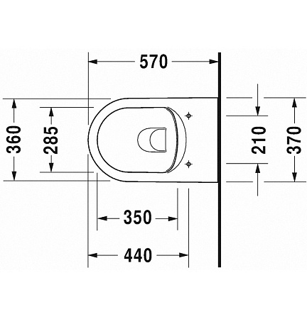 Унитаз подвесной Duravit ME by Starck Rimless 45290900A1 безободковый с сиденьем микролифт - duravit shop